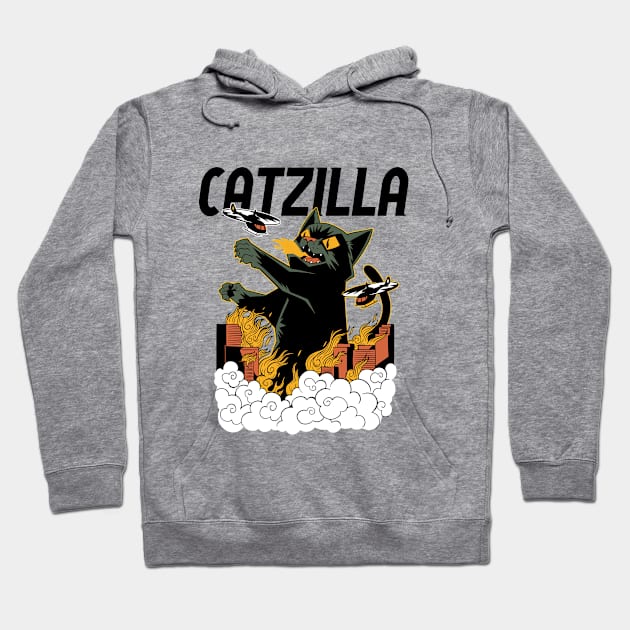 catzilla Hoodie by ArtRoute02